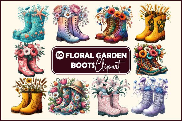 Download Botanical Garden Boots Art - Premium Resources
