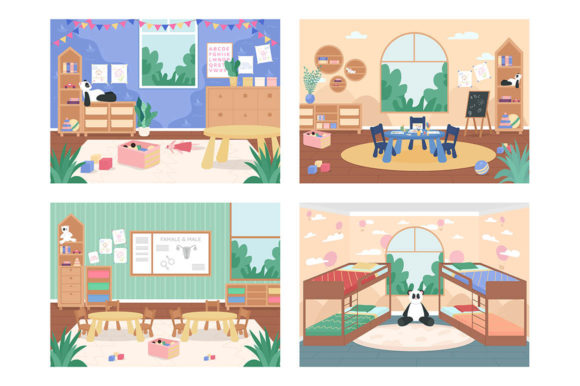 Download Kindergarten Class with No People - No people Collection