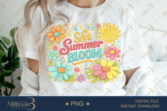 Download Let Summer Bloom PNG Watercolor Floral D - Summer Collection